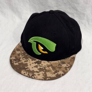Madison Mallards Pacific Pro Model Hat SM/MD Camo Brim Signed Autograph